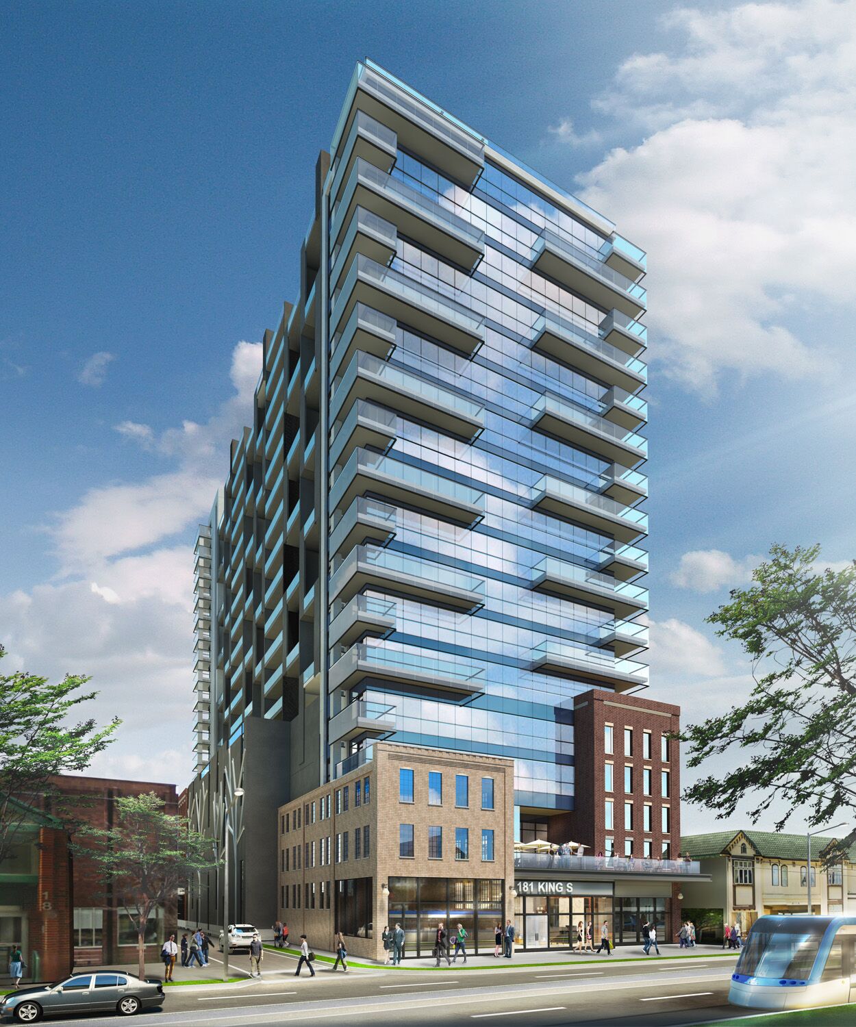 Exterior Rendering - Apartment Day Time Shot