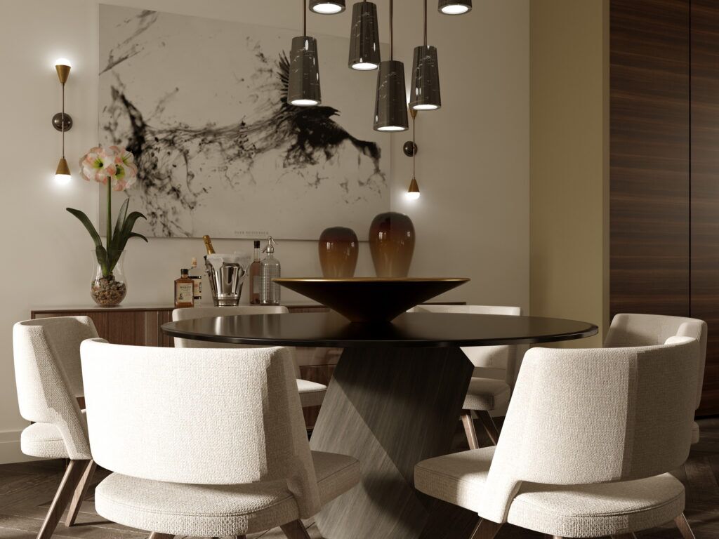 Interior Rendering - Dinning Room by Bazis Estates on Bayview