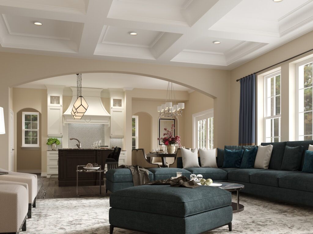 Interior Rendering - Living Room by Estridge Springmill