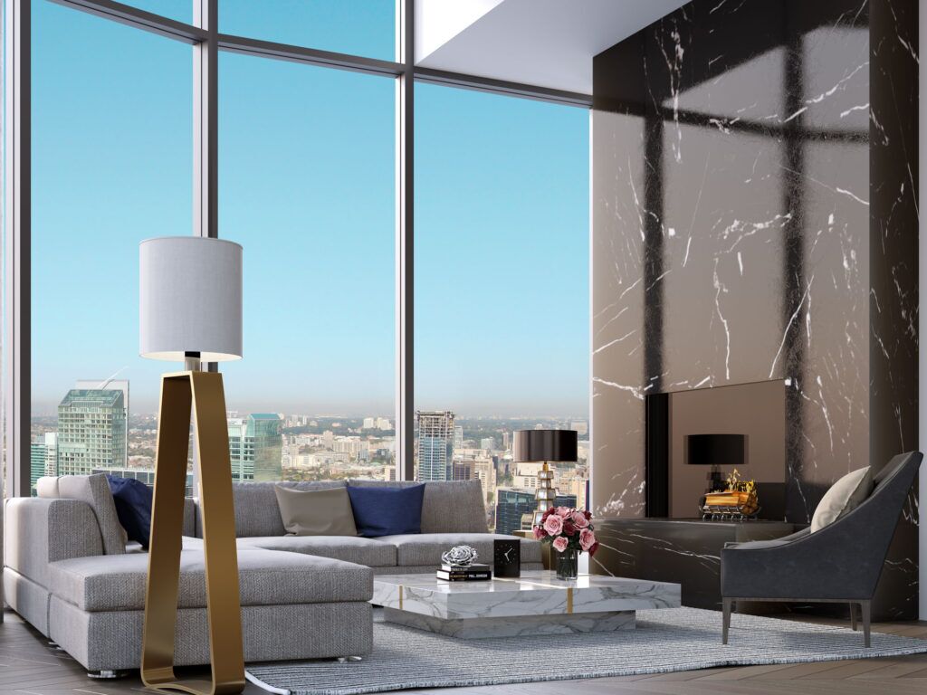 Interior Rendering - Living Room by Tridel Ten York