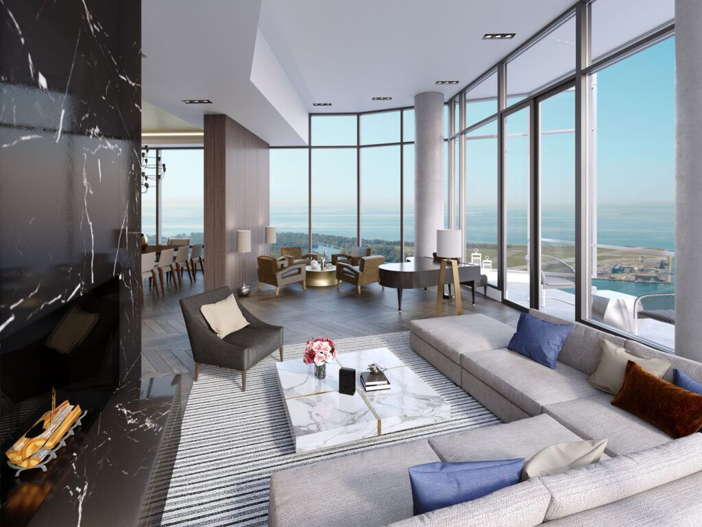 Interior Rendering - Living Room by Tridel Ten York