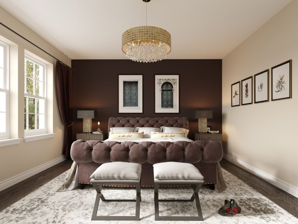 Interior Rendering - Master Bedroom by Estridge Springmill