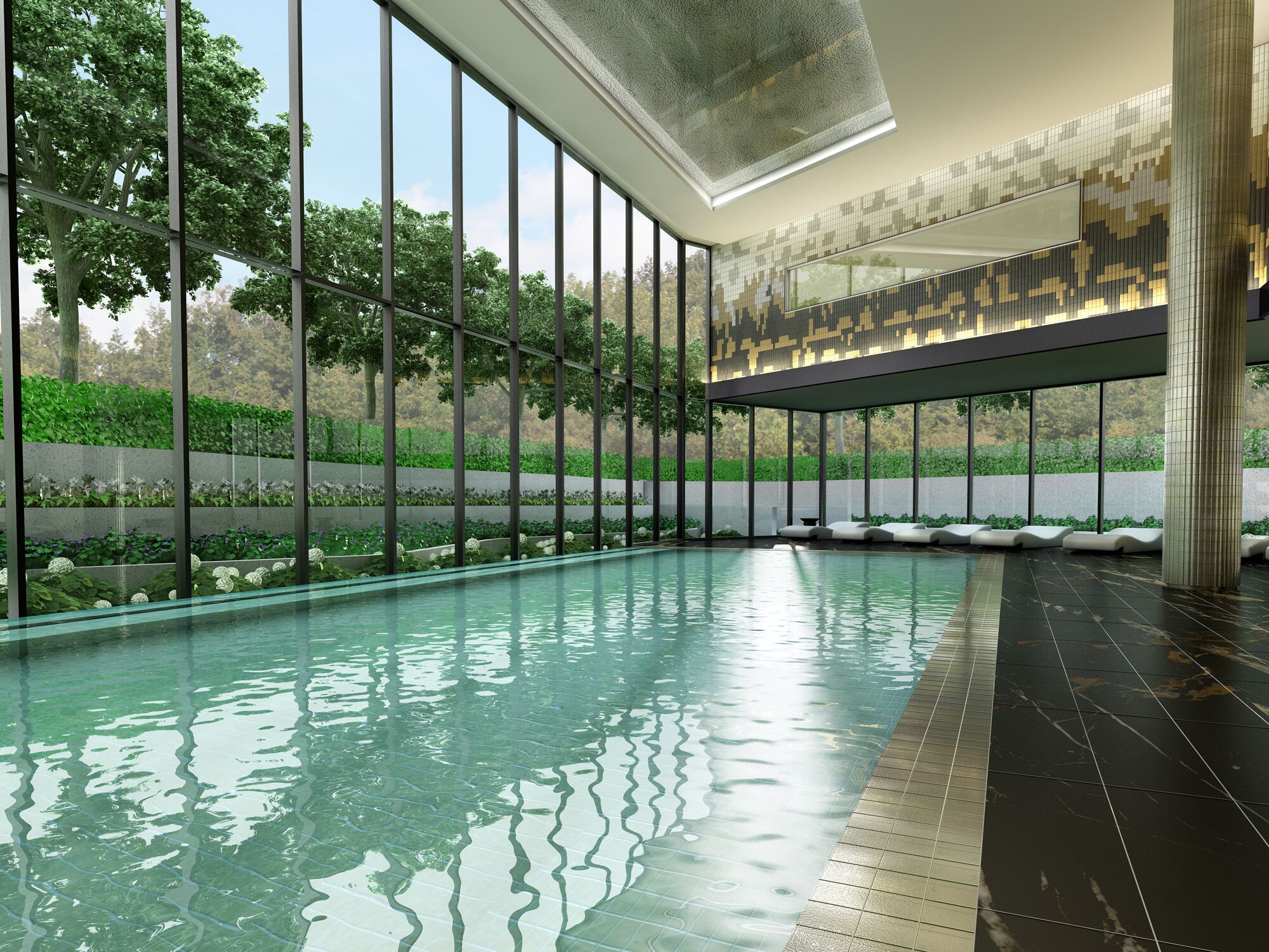 Interior Amenity Rendering - Toronto Scala Condos Amenity 3D Rendering