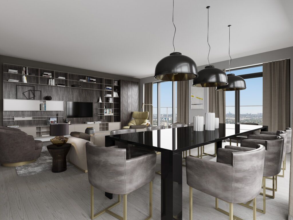 Interior Rendering - Dinning Room