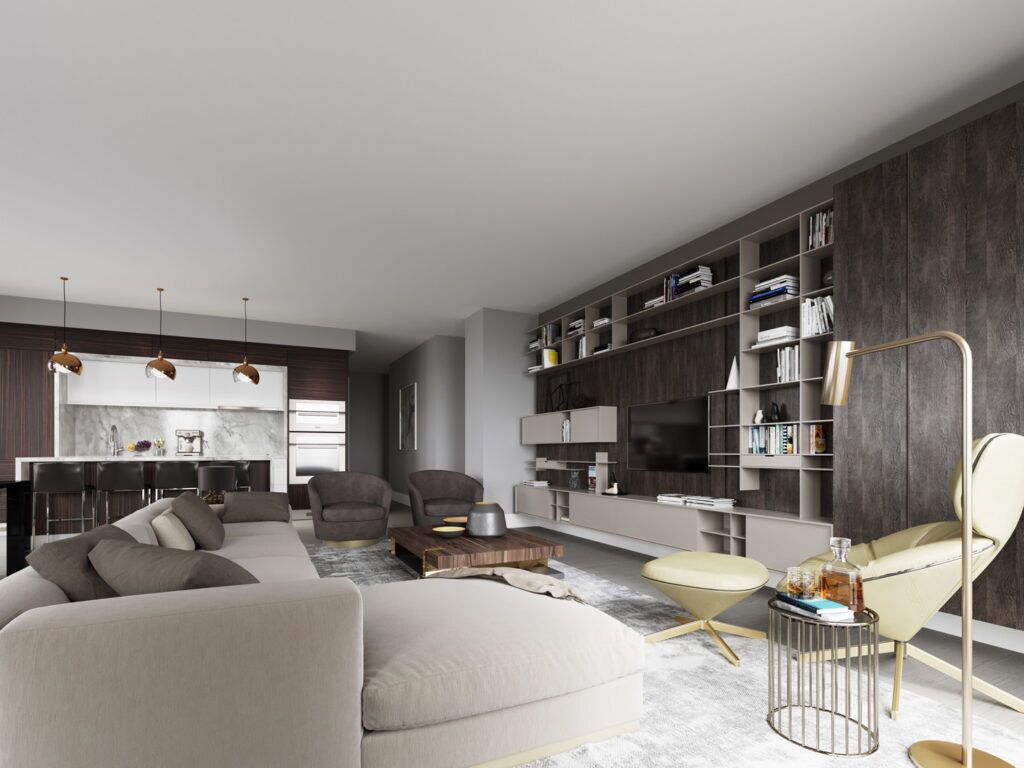 Interior Rendering - Living Room