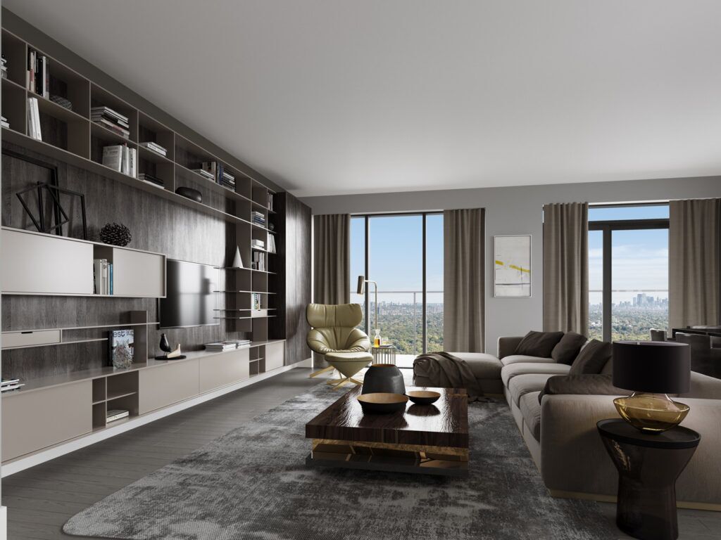 Interior Rendering - Living Room