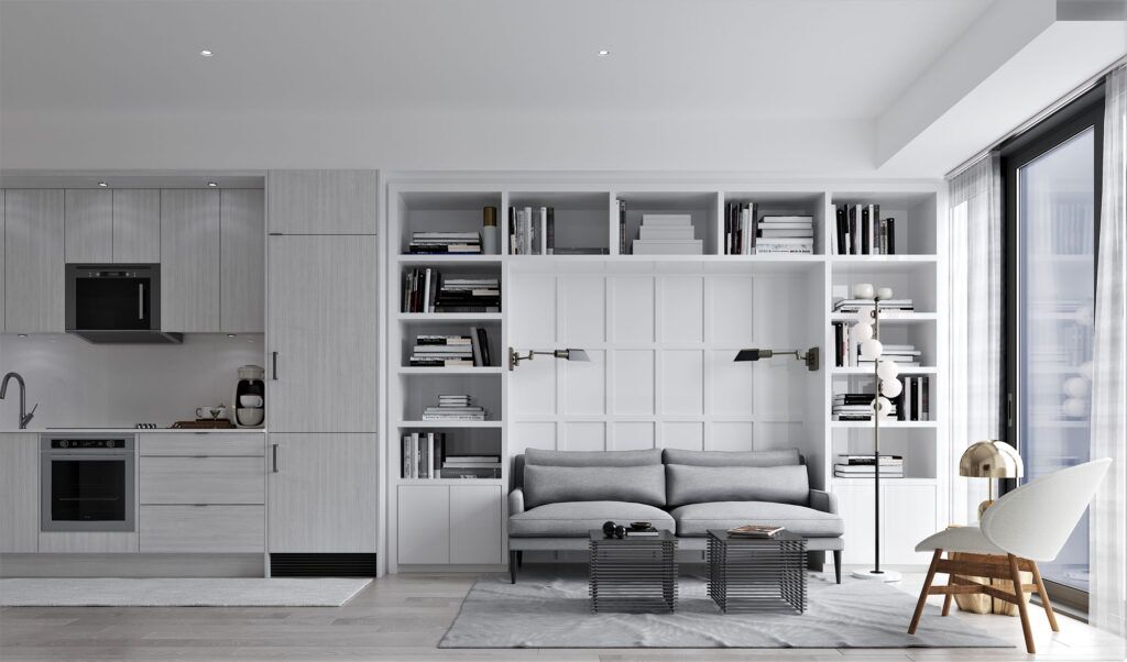 Interior Rendering - Modern Chic Living Room