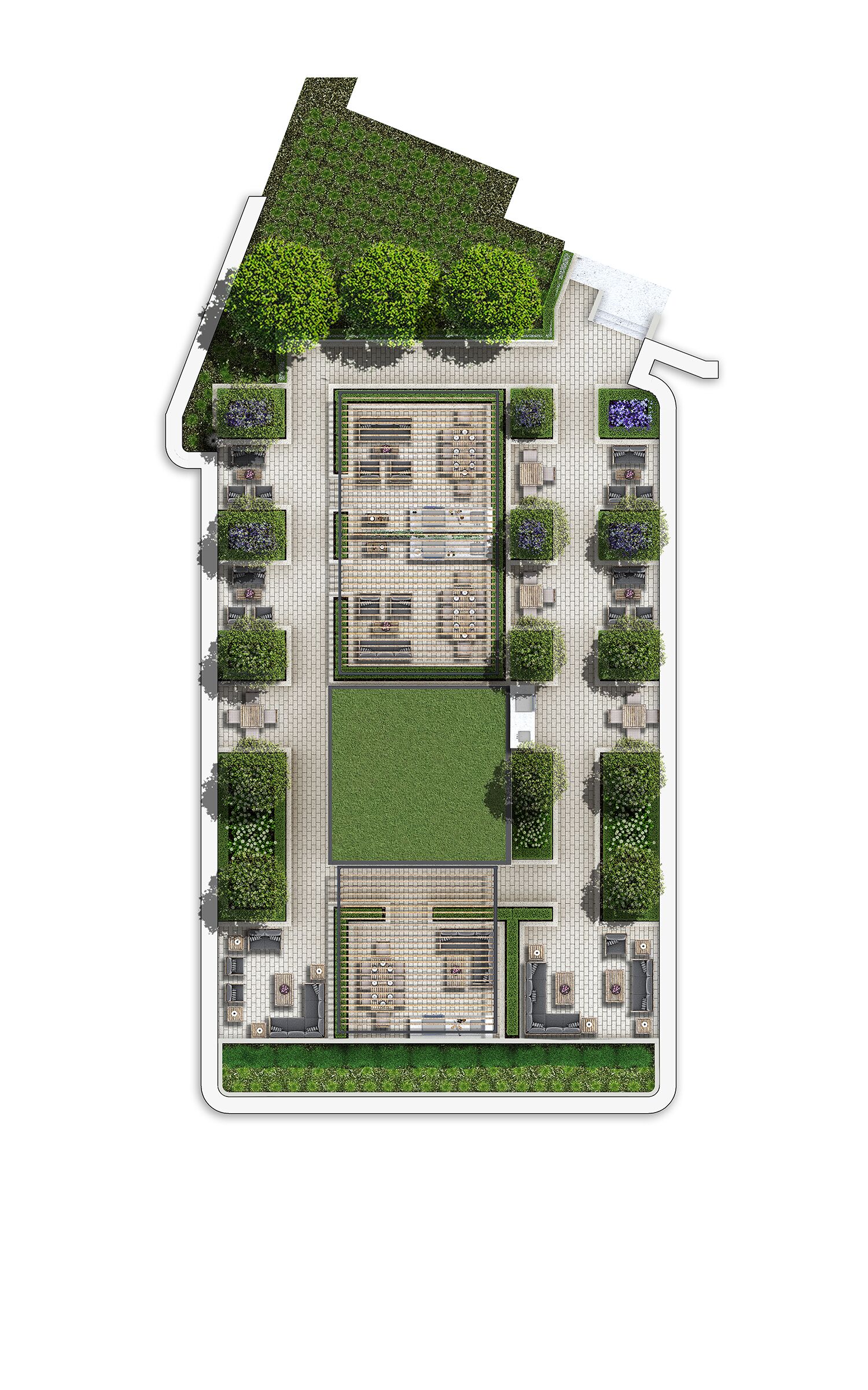Site Plan Rendering - 2D Amenity