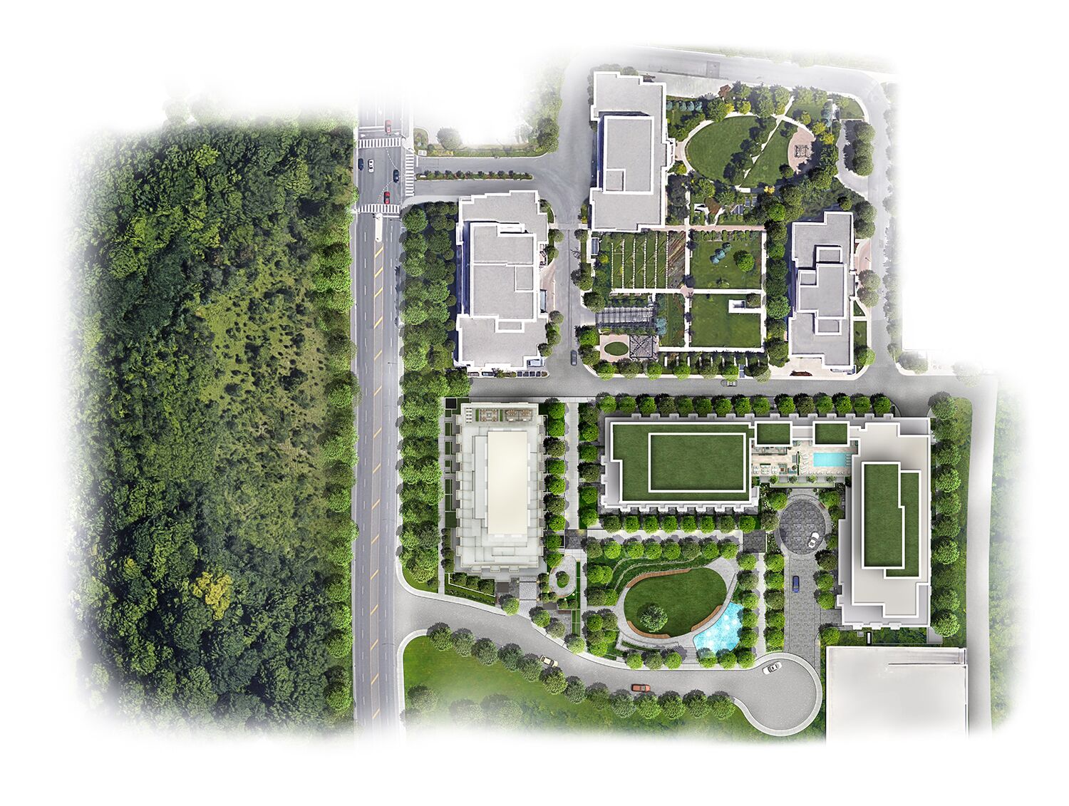 2D Site Plan Rendering