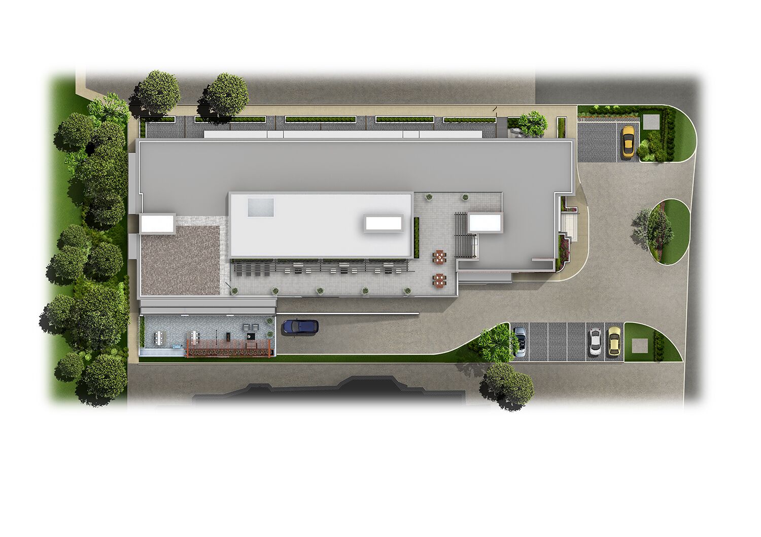 2D Site Plan Rendering