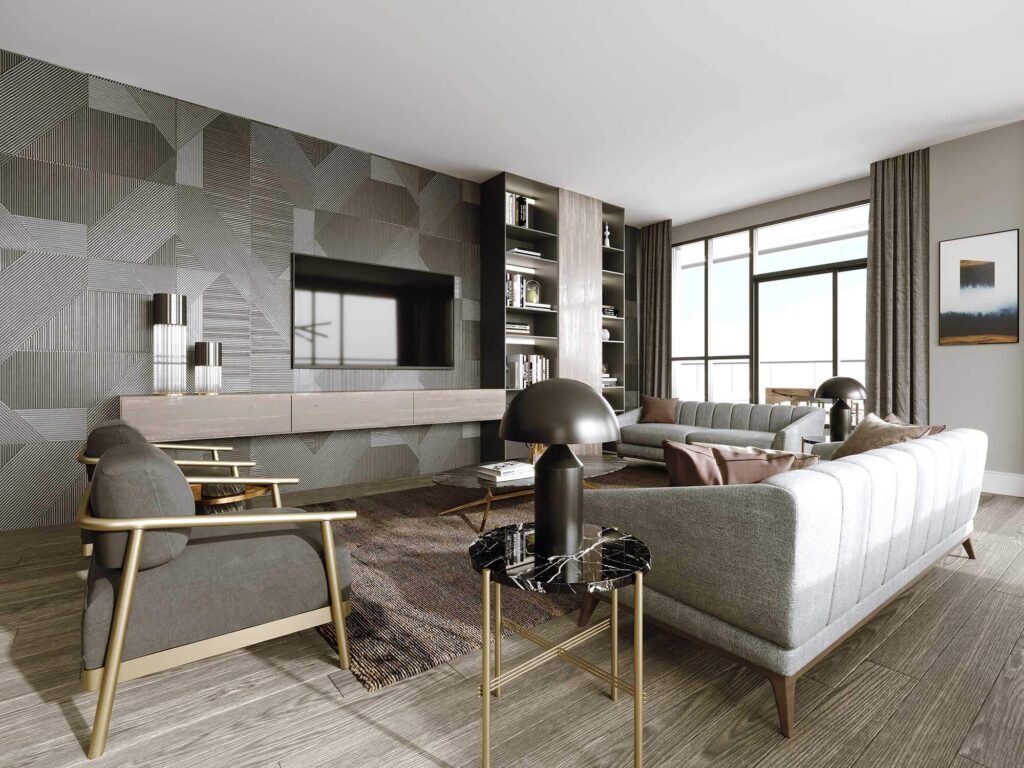 Interior Rendering -Modern Living Room