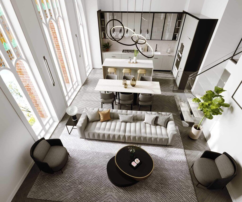 Interior Rendering - Living Room