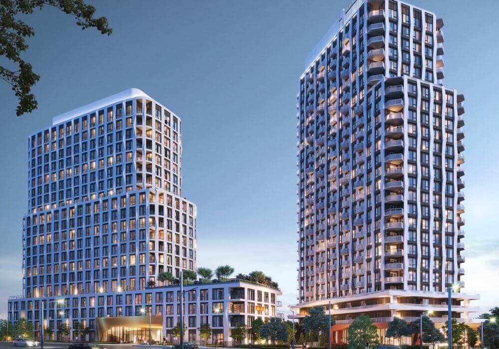 high quality apartment building rendering