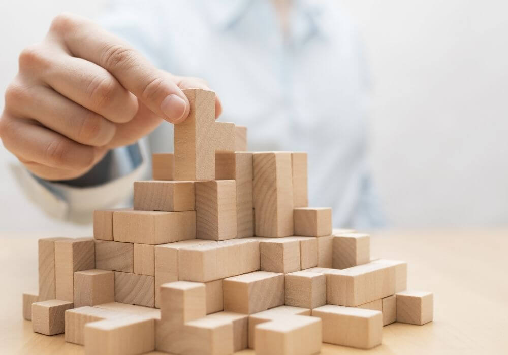 building blocks showing customization and scalability