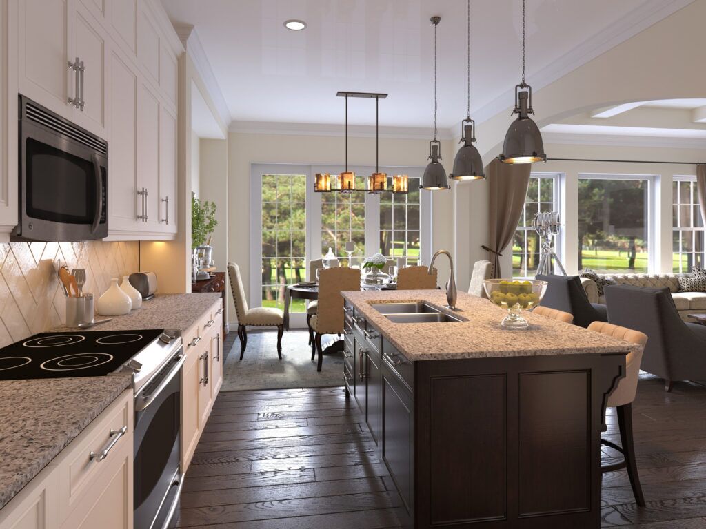 Interior Rendering - Traditional Design Kitchen by Estridge Harmony