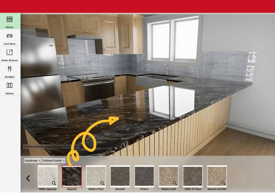 customize kitchen countertop