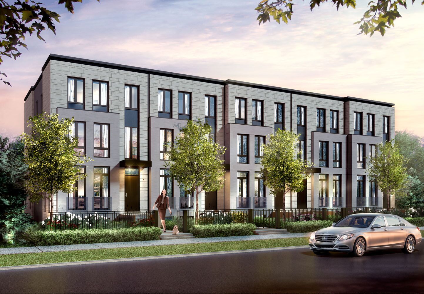 Exterior Rendering - Townhouse