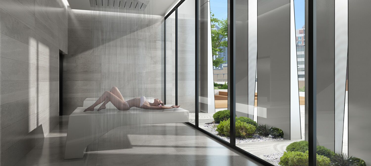 Interior Amenity Rendering - Condo Spa Amenity Rendering | Aareas Interactive