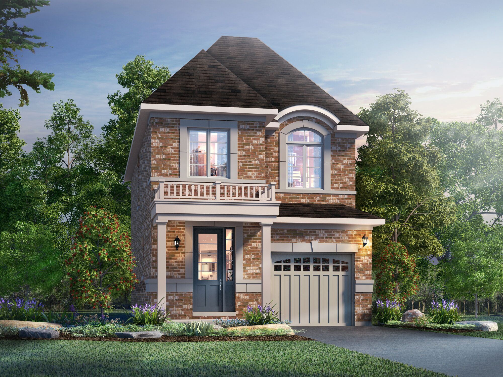 Exterior Rendering - Single Family House - 3D Rendering for Brookfield Residential | Aareas Interactive