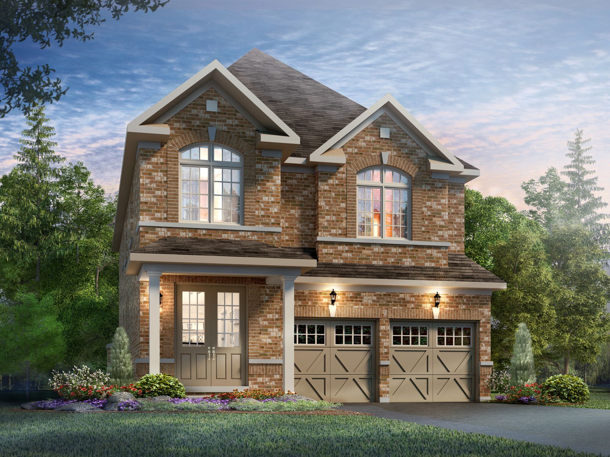 Exterior Rendering - Single Family House - 3D Rendering for Brookfield Residential | Aareas Interactive