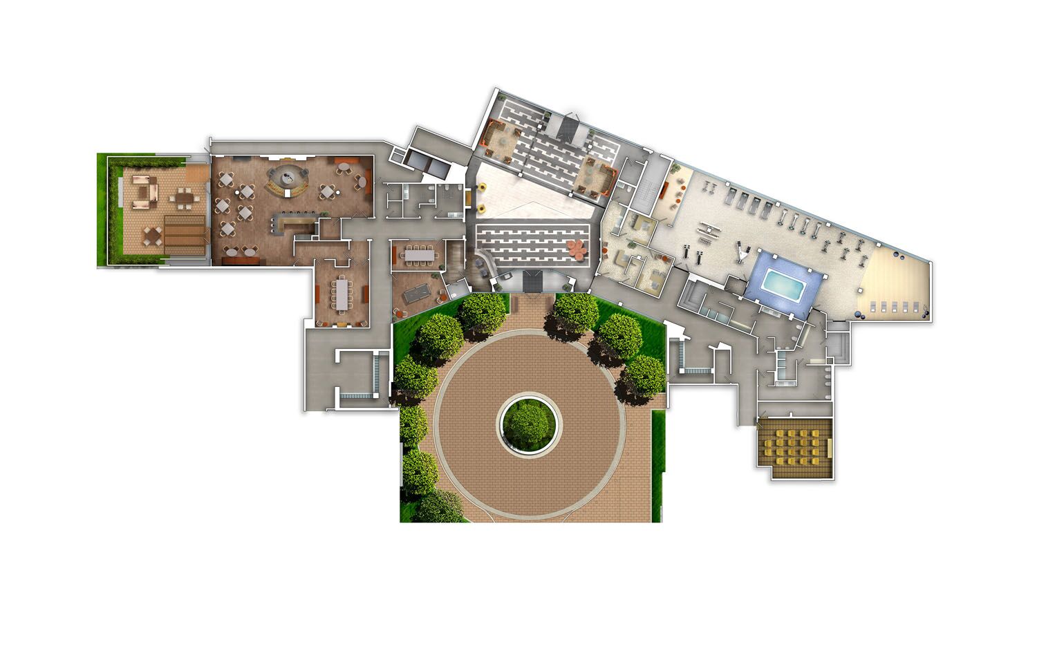 Floor Plan Rendering - Tridel Parfait