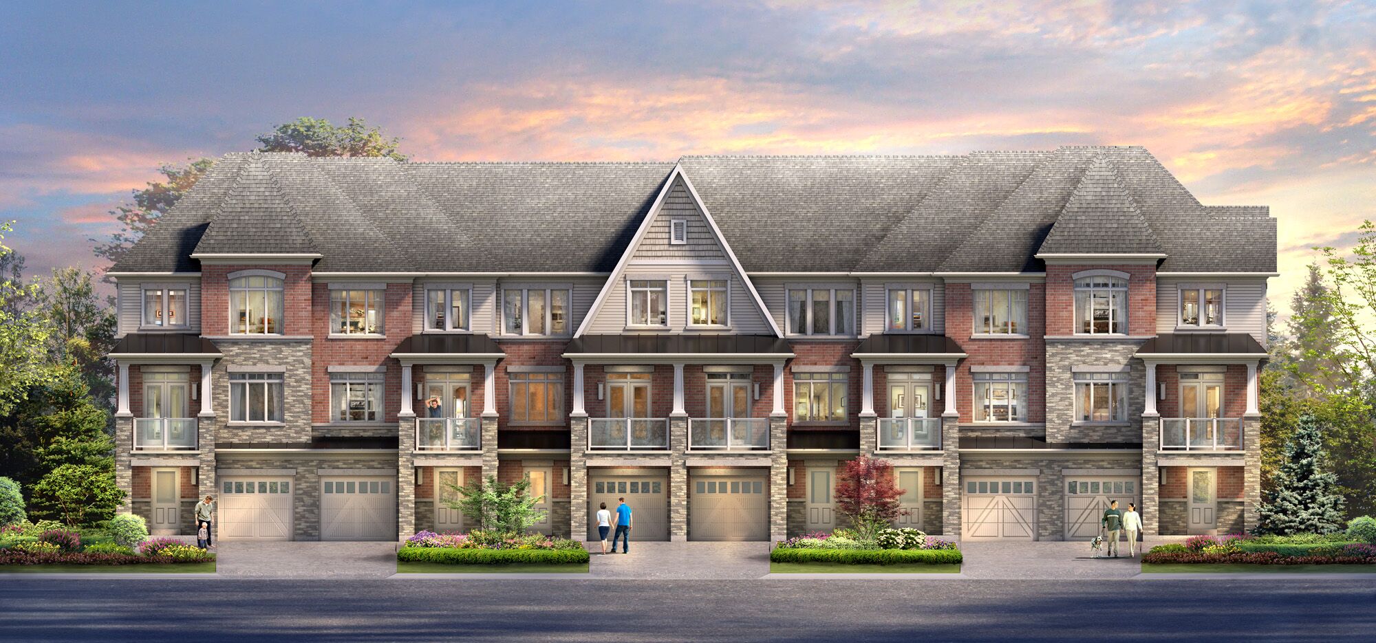 Exterior Rendering - Townhouse