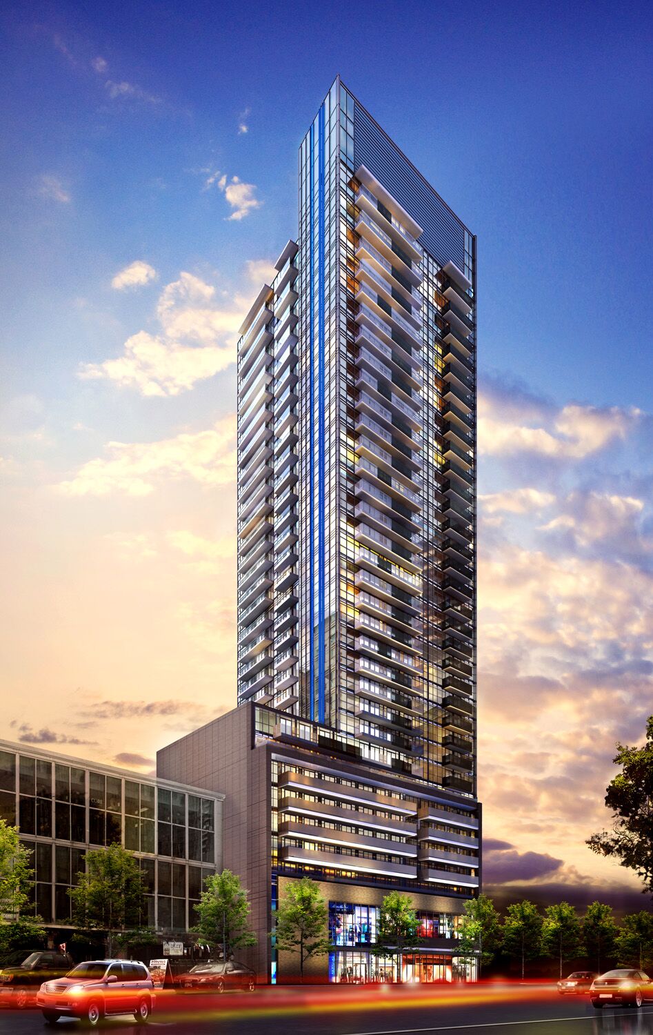 Exterior Rendering - Condo - Menkes, The Eglington Toronto Condo Toronto Condo 3D Rendering | Aareas interactive