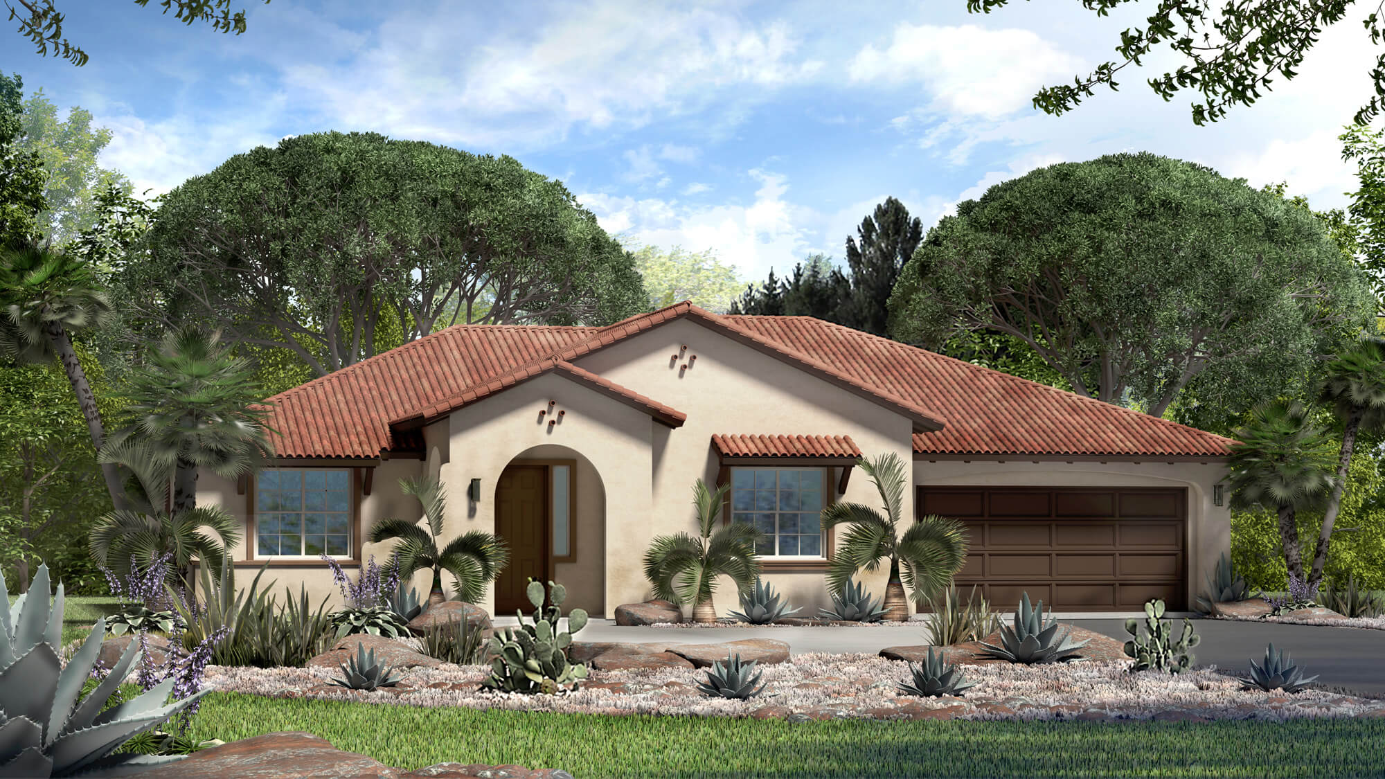 Exterior Rendering - Single Family House