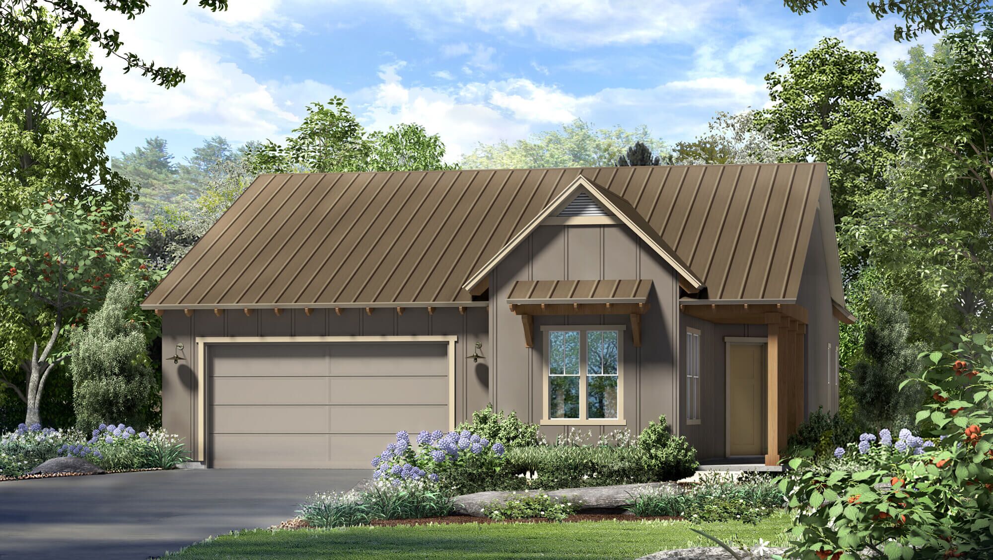 Exterior Rendering - Single Family House - Colby Regent