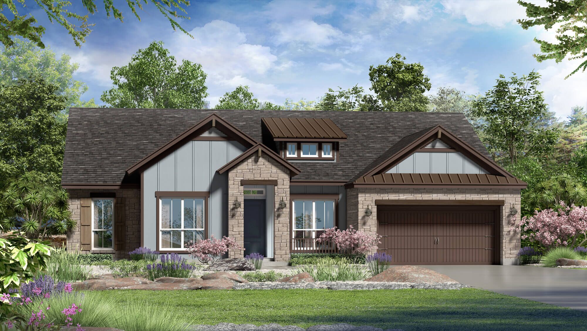 Exterior Rendering - Single Family House