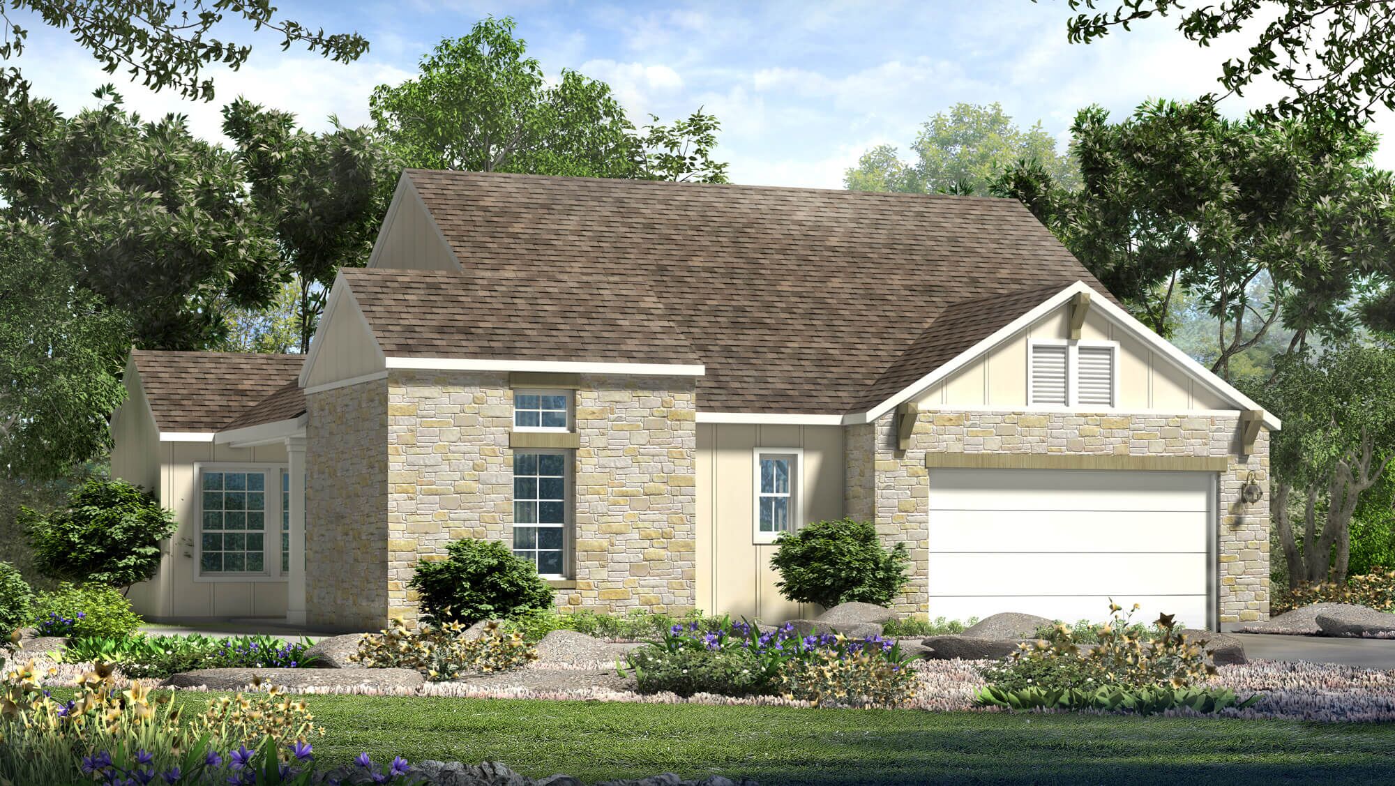 Exterior Rendering - Single Family House - Wellesley Regent