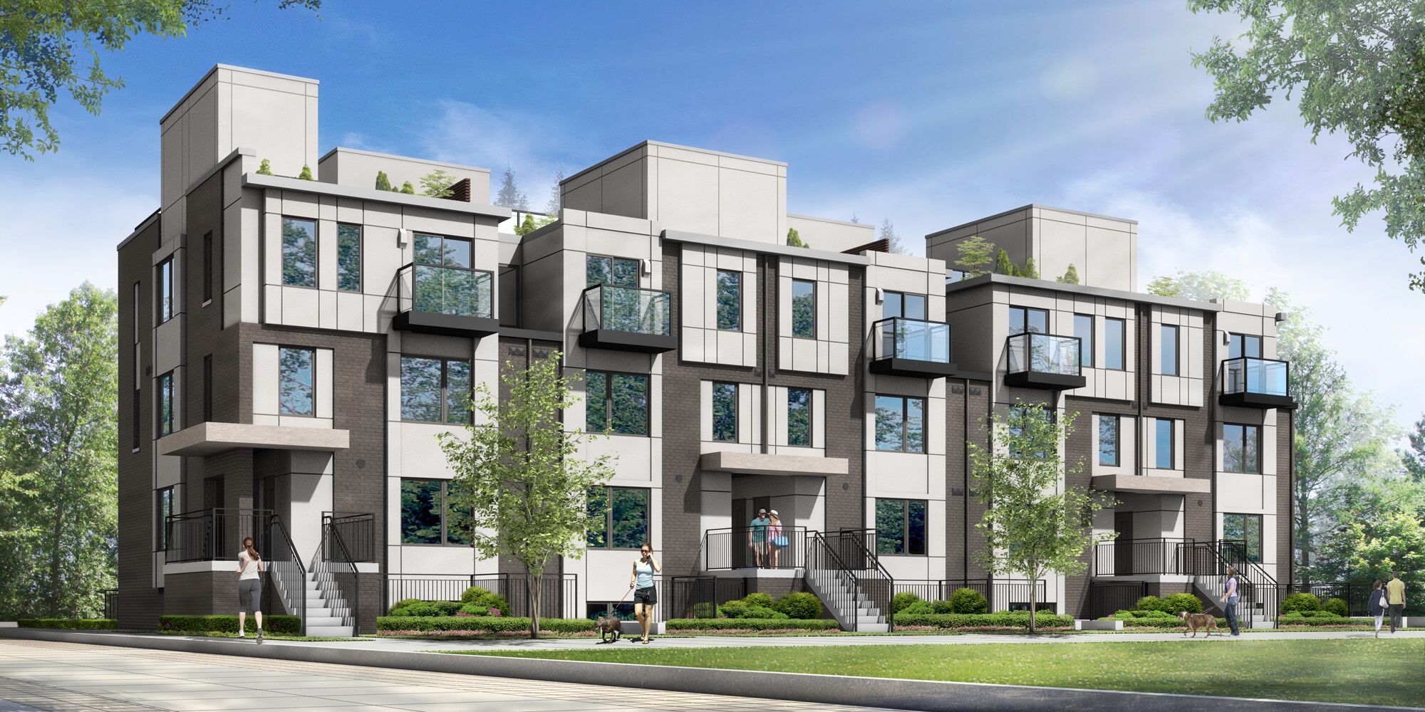 Exterior Rendering - Townhouse