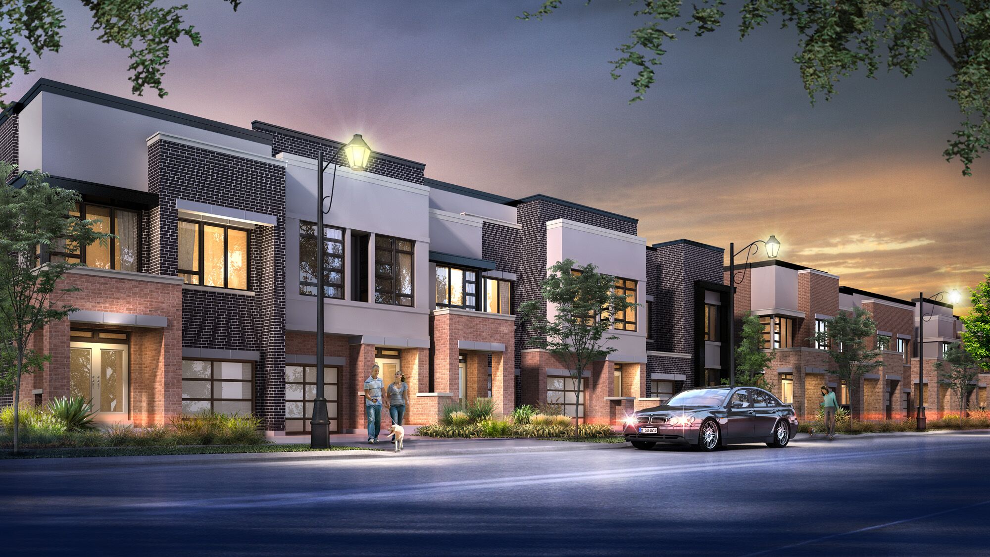 Exterior Rendering - Townhouse