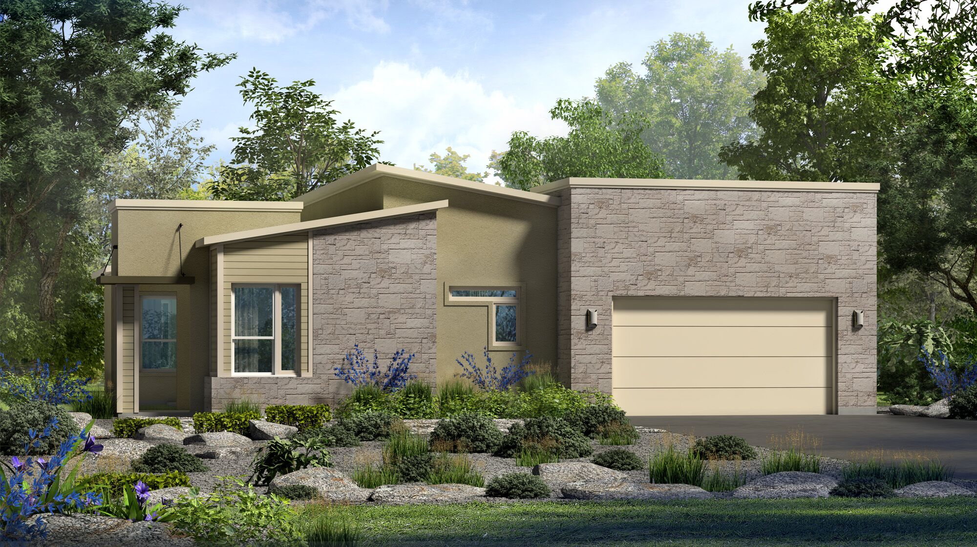 Exterior Rendering - Single Family House - Wellesley Regent