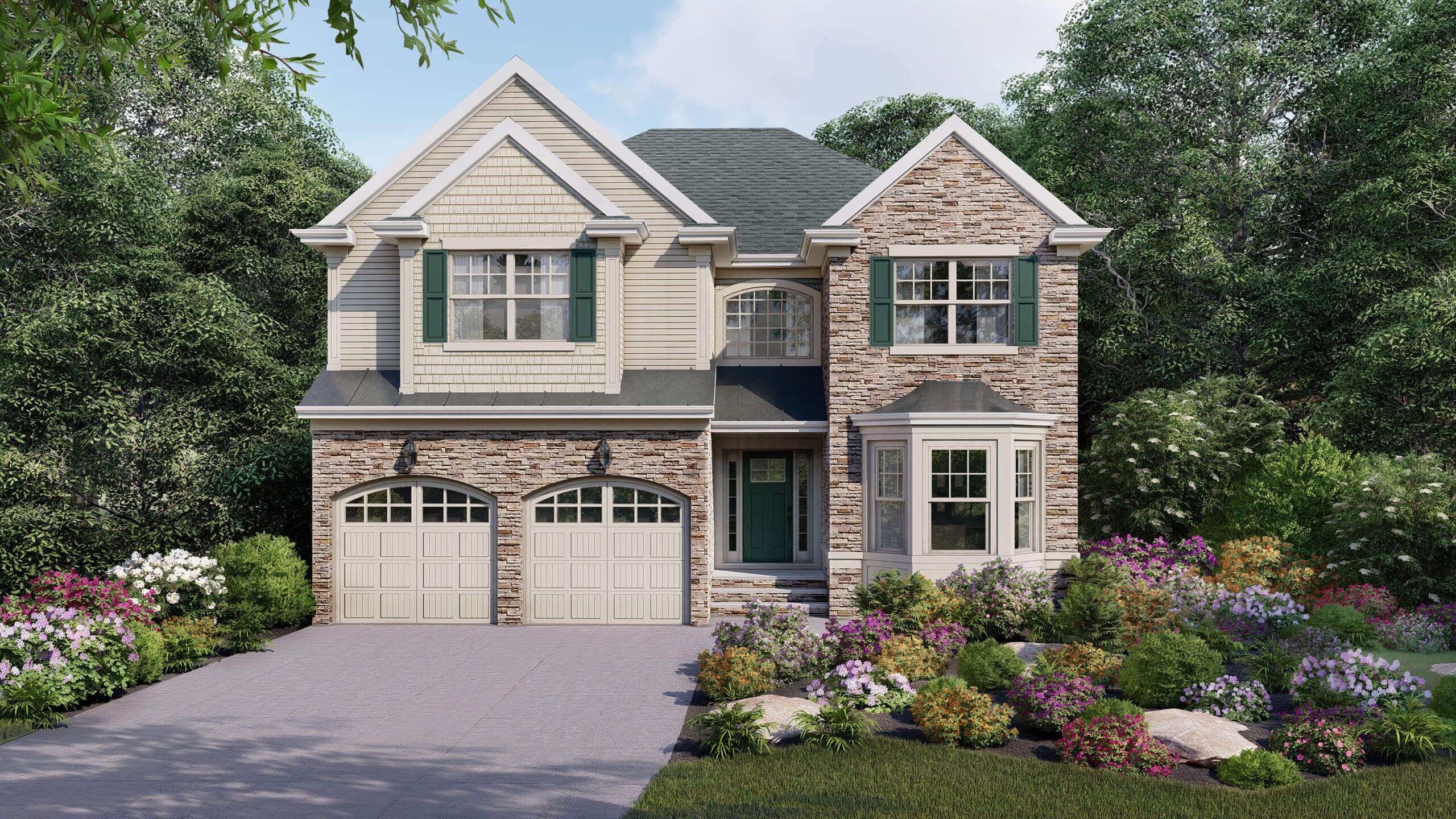 Exterior Rendering - Single Family House