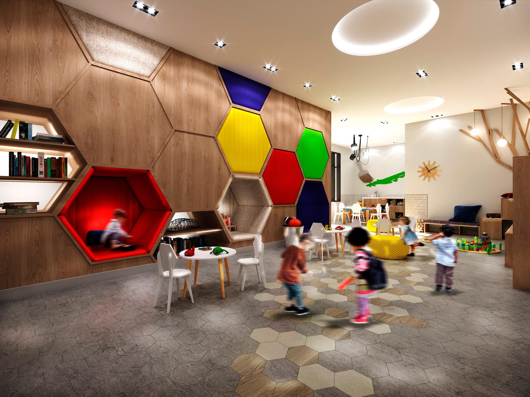 Interior Amenity Rendering - Children Zone