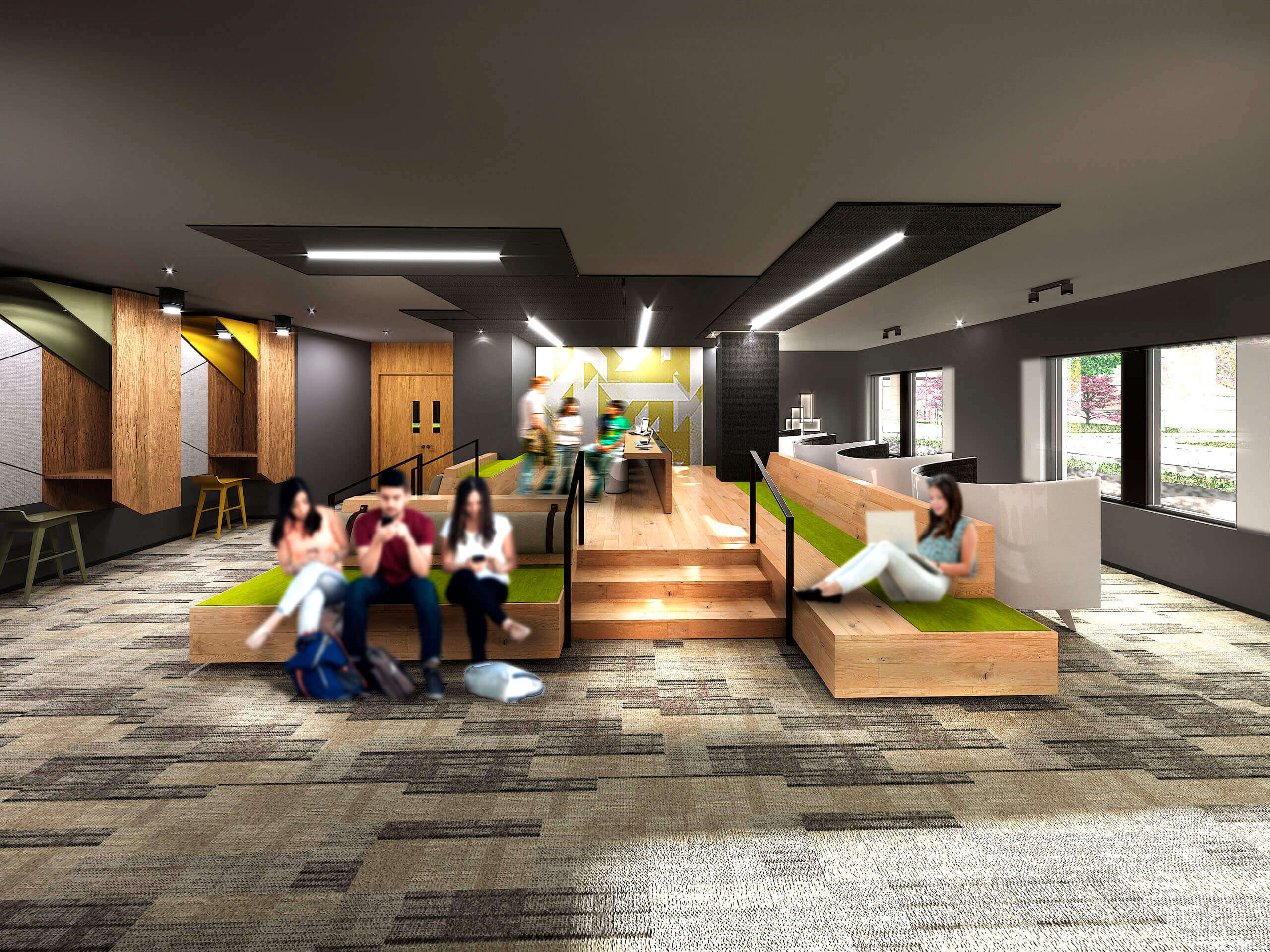 Interior Amenity Rendering - Youth Room