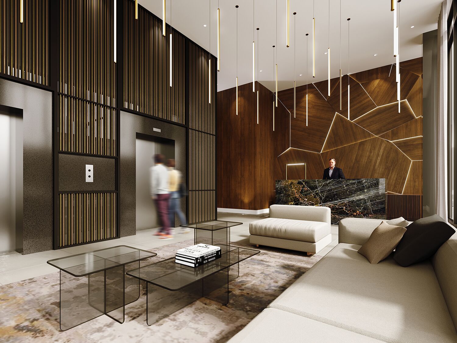 Interior Amenity Rendering - Lobby