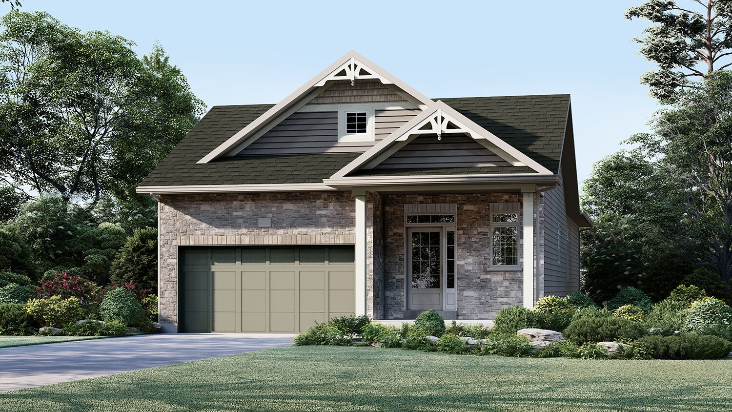 Exterior Rendering - Single Family House - Brampton