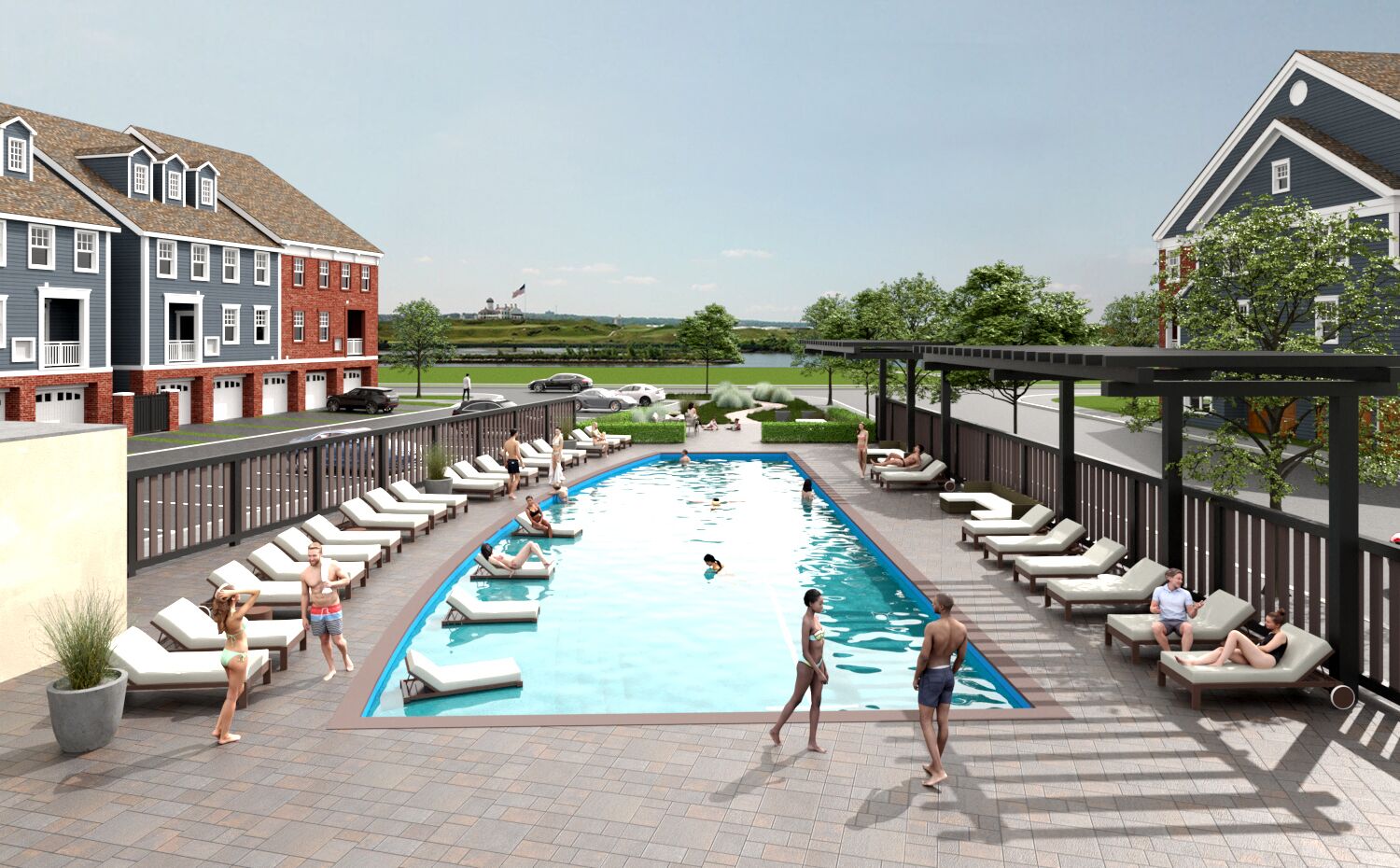 Exterior Amenity Rendering - Swimming Pool