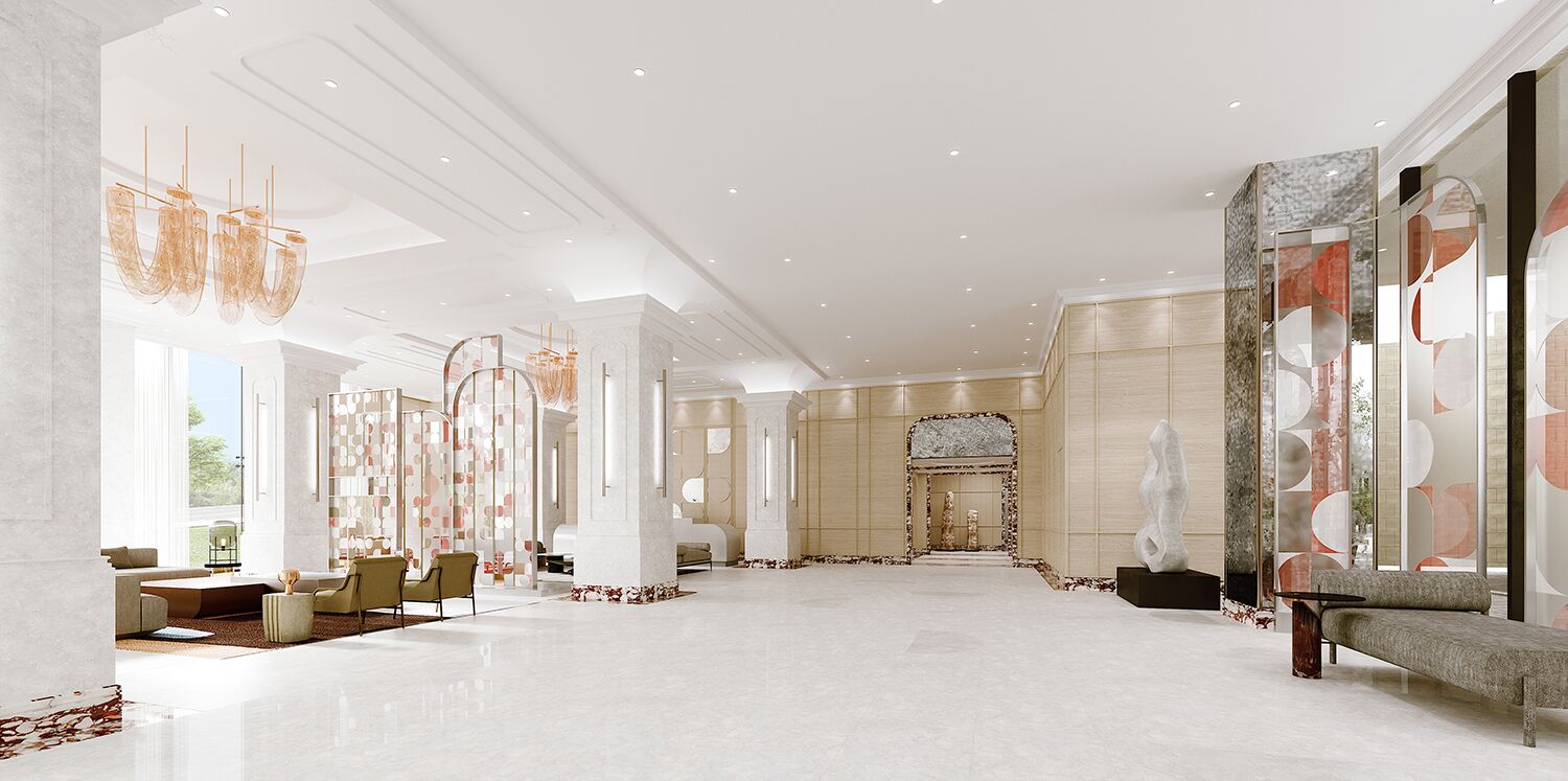 Interior Amenity Rendering - Lobby