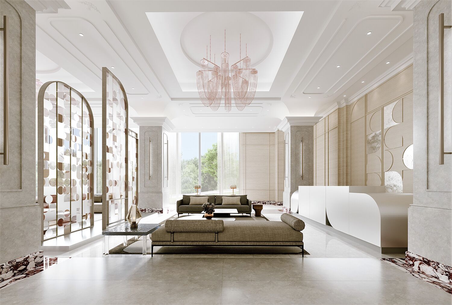 Interior Amenity Rendering - Lobby