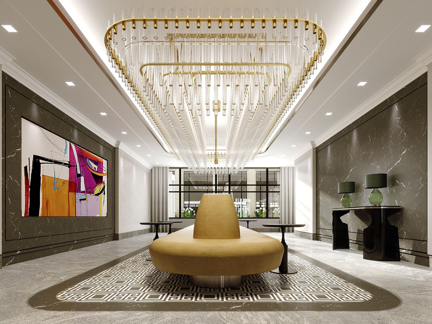 Interior Amenity Rendering - Lobby