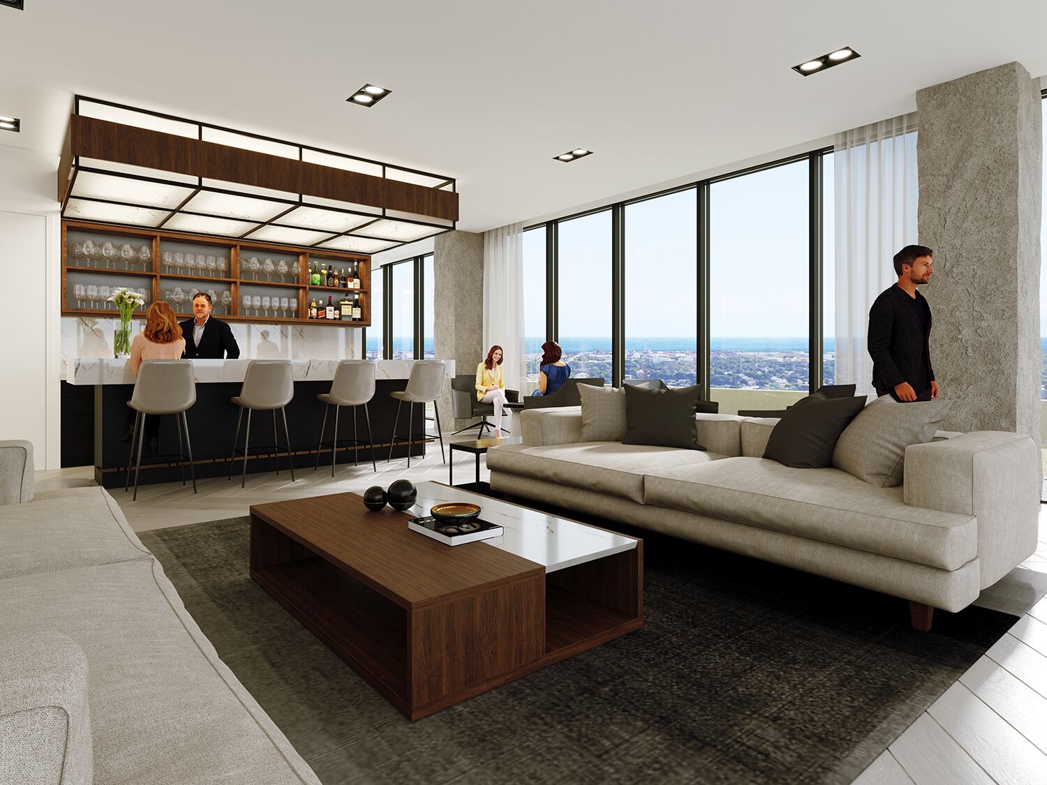 Interior Amenity Rendering - Lobby