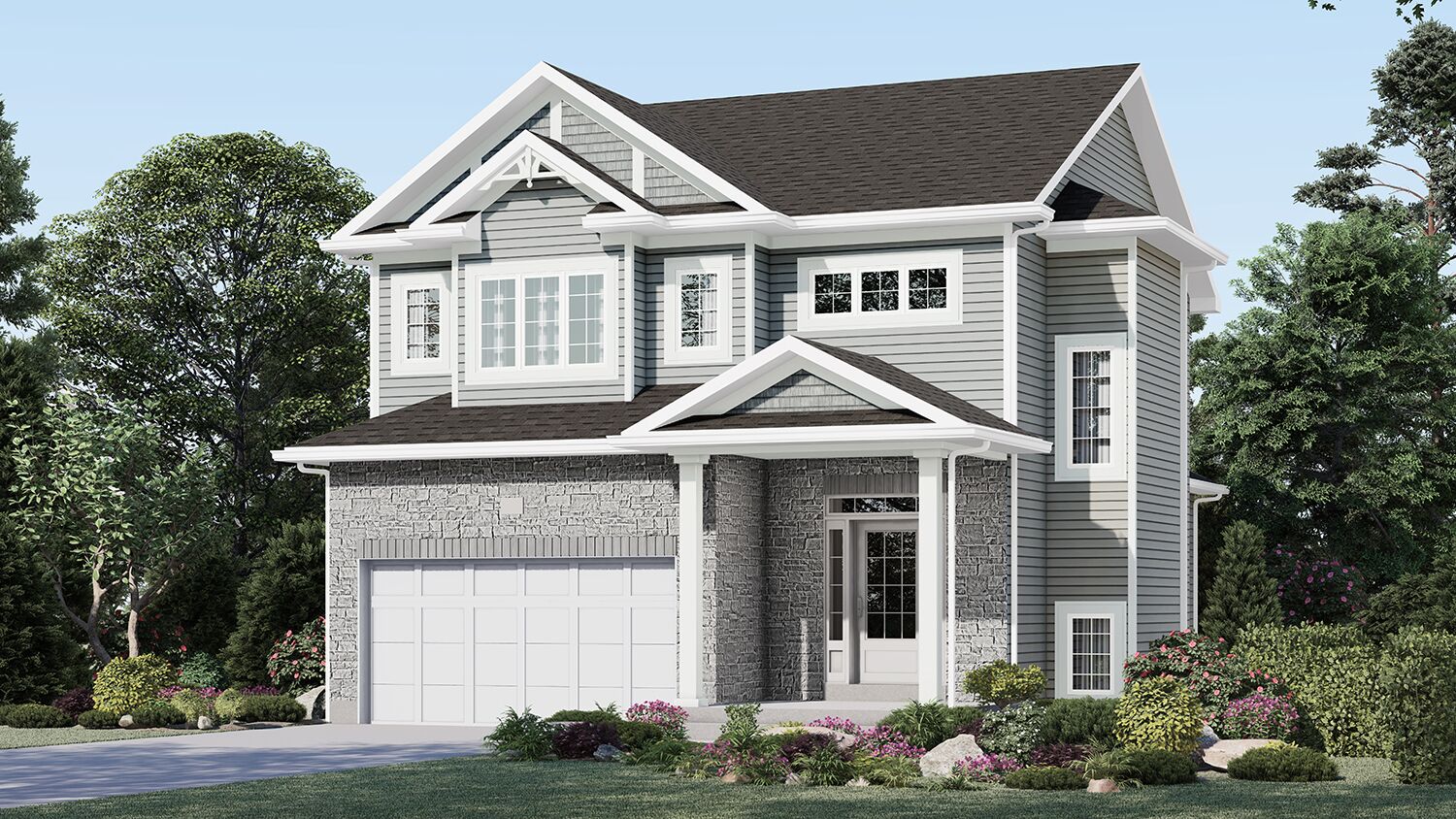 Exterior Rendering - Single Family House - Manotick