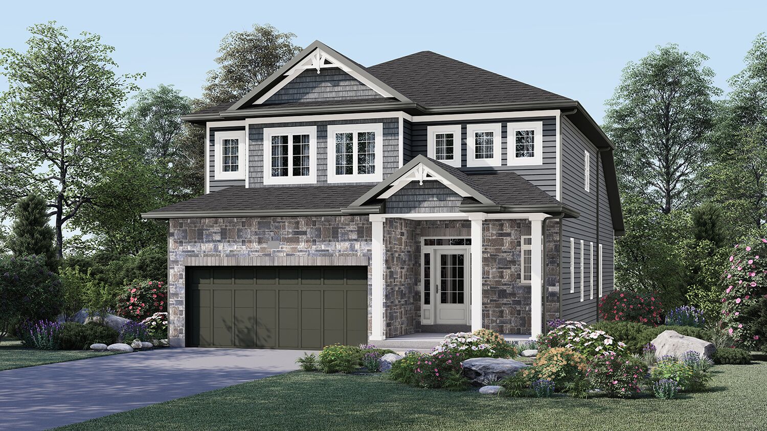 Exterior Rendering - Single Family House - Markham