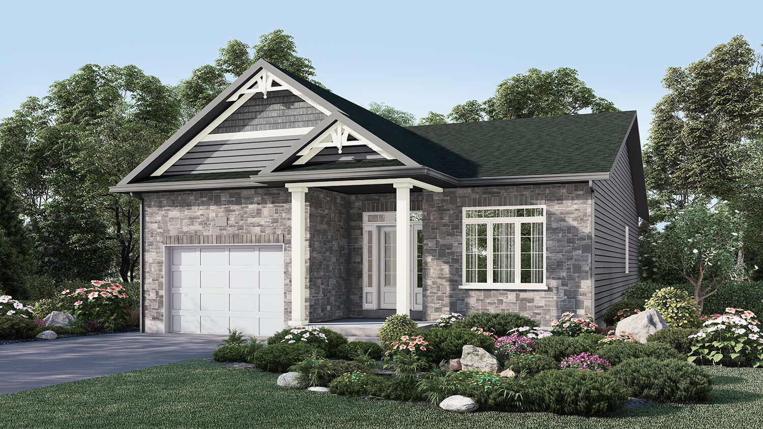 Exterior Rendering - Single Family House - Nightingale