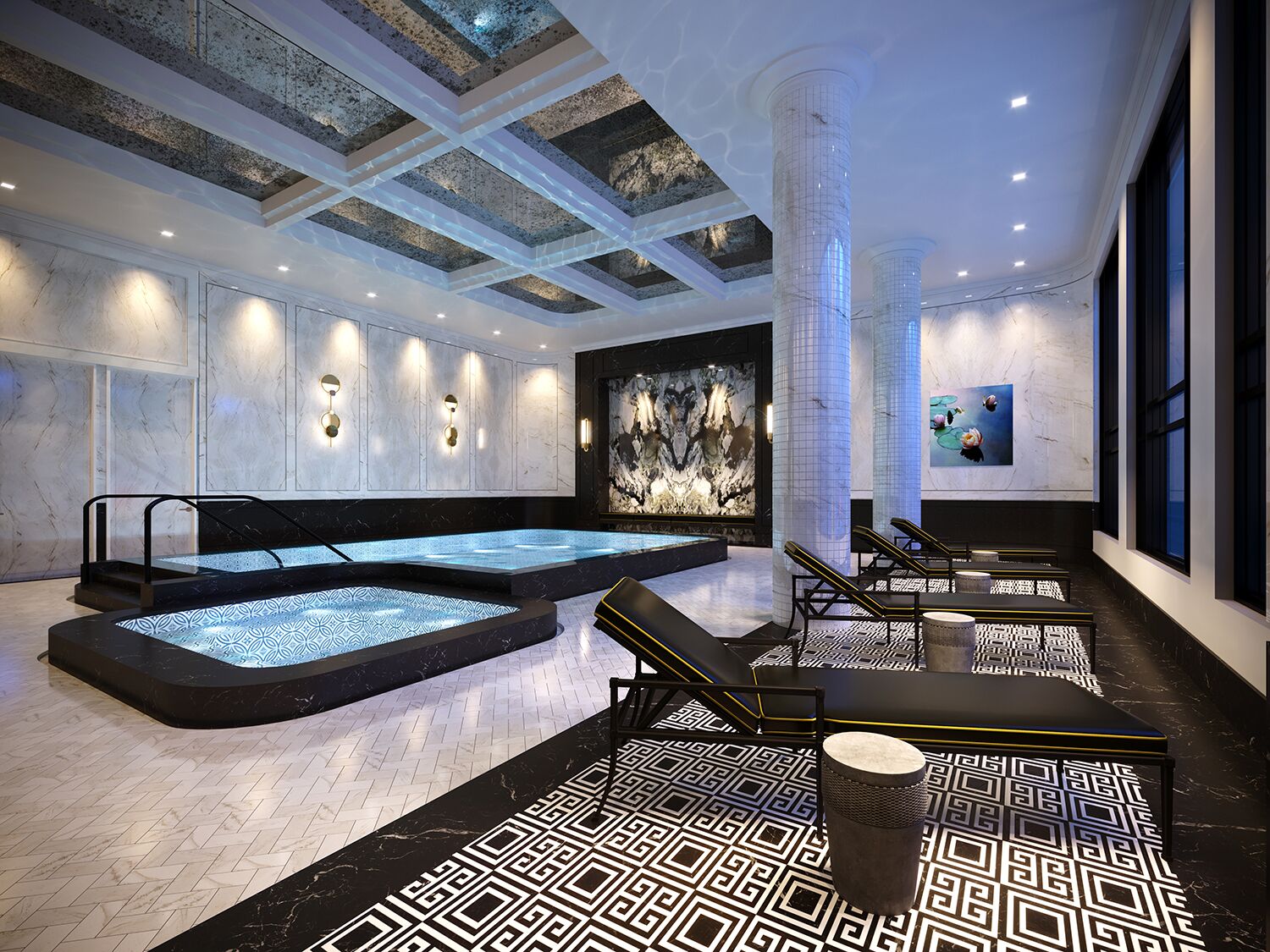 Interior Amenity Rendering - Swimming Pool