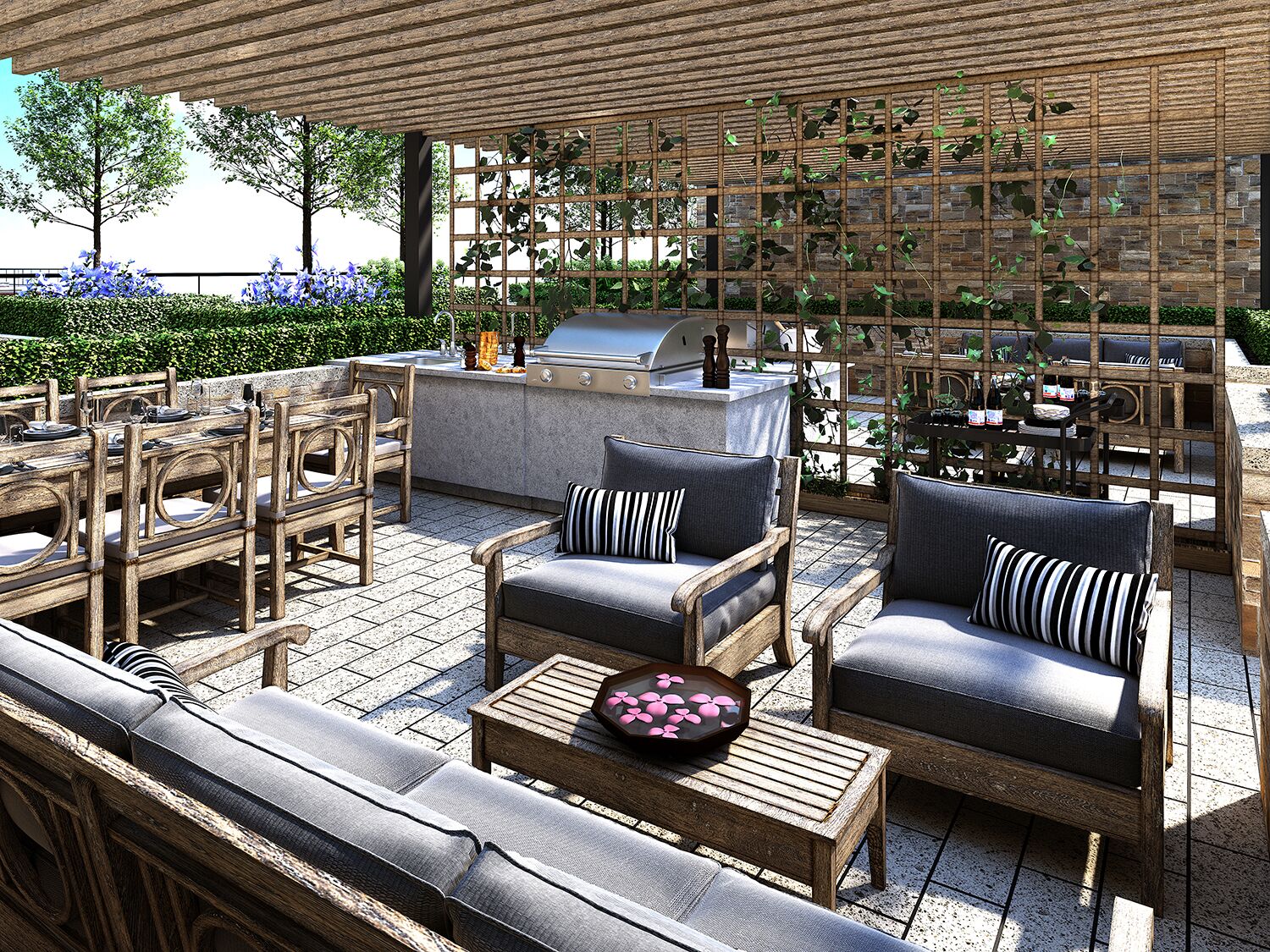 Exterior Amenity Rendering - Roof Top