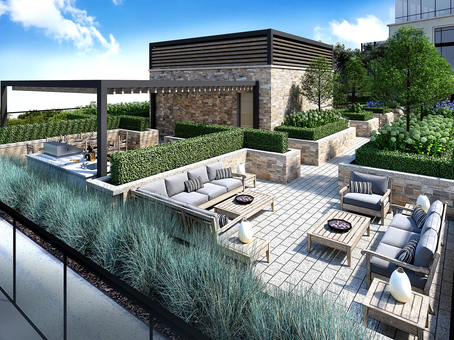 Exterior Amenity Rendering - Roof Top